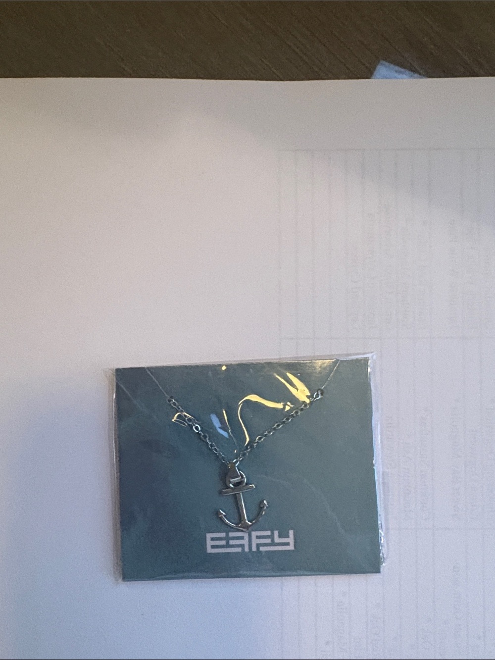 Effy Silver Anchor Pendant Necklace